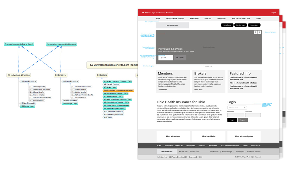 Information Architecture and User Interface Design for HealthSpan
