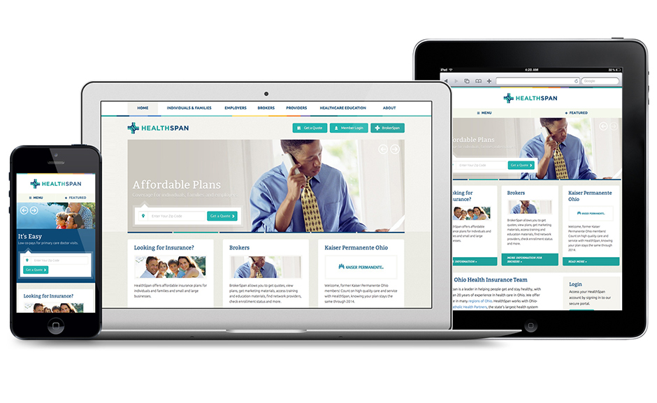 HealthSpan Insurance Responsive Website