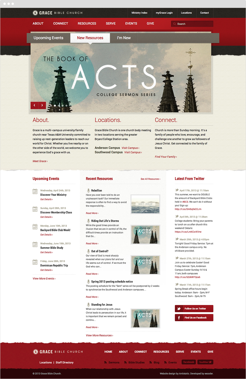 Grace Bible Church Website Design