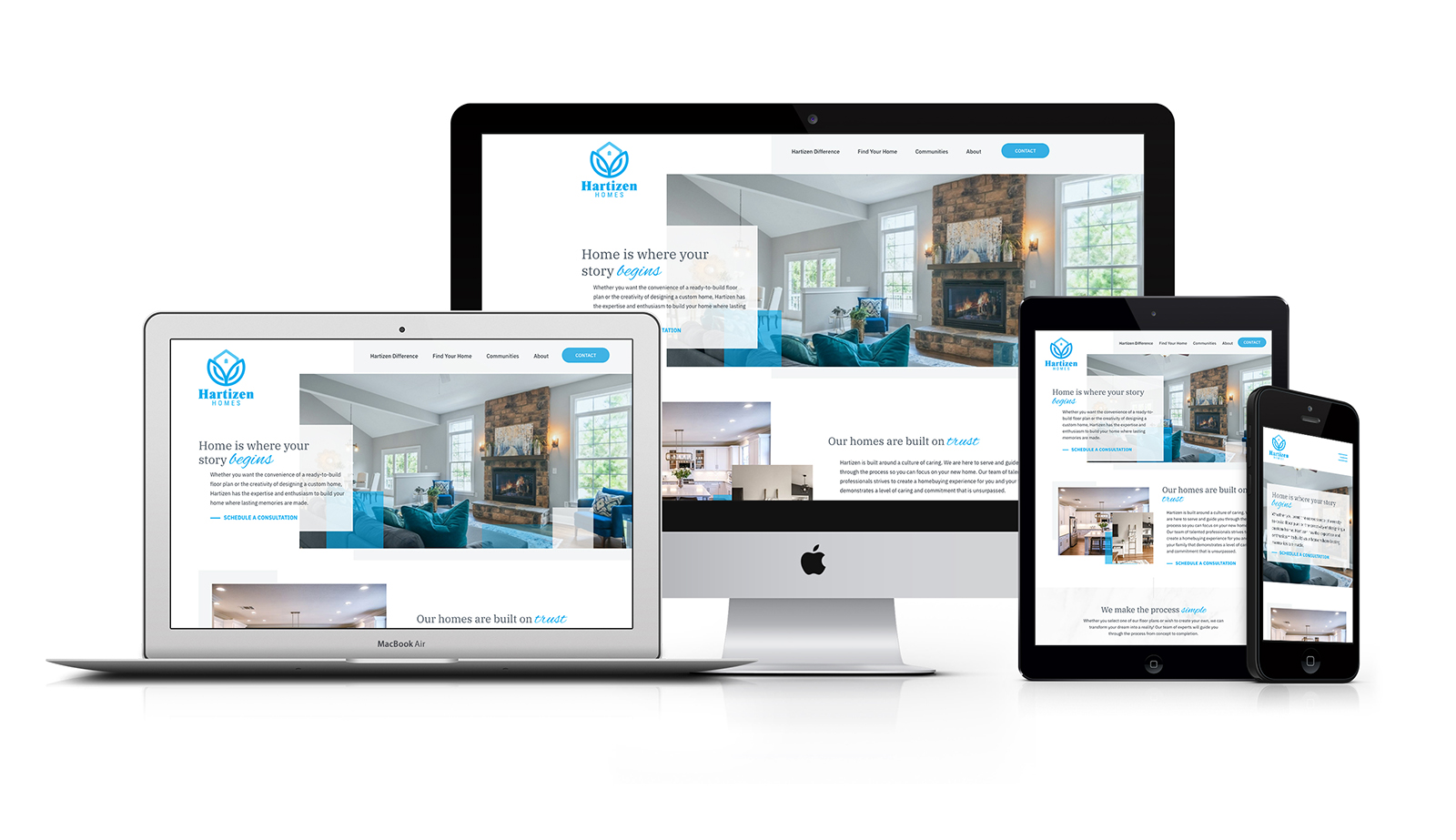 Hartizen Homes Responsive Website Design