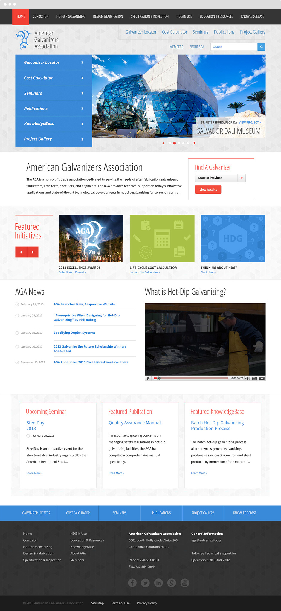 American Galvanizers Association Responsive ExpressionEngine Website Design