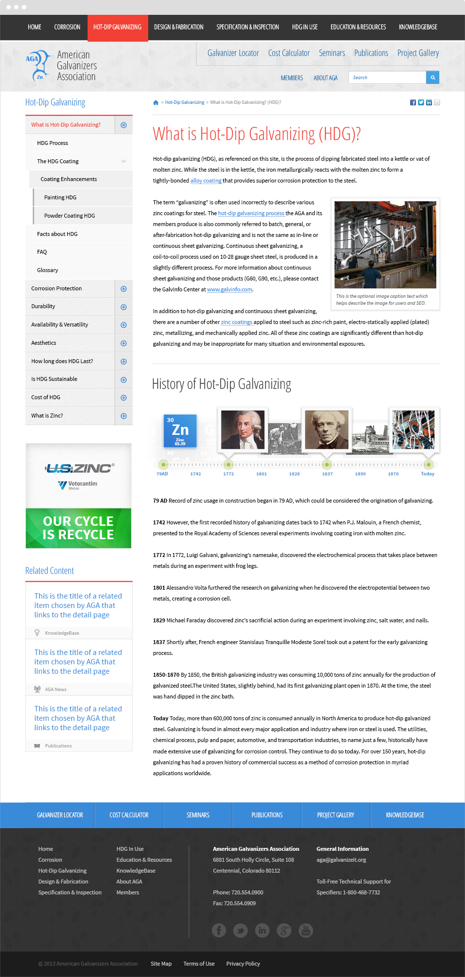 AGA  ExpressionEngine Website Article Page
