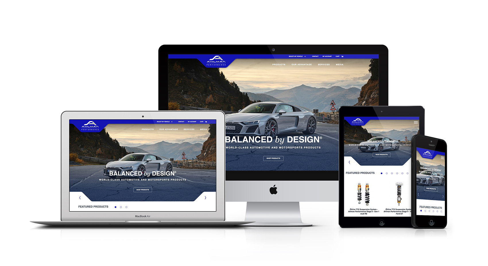 Ahlman Performance User Interface Design concepts