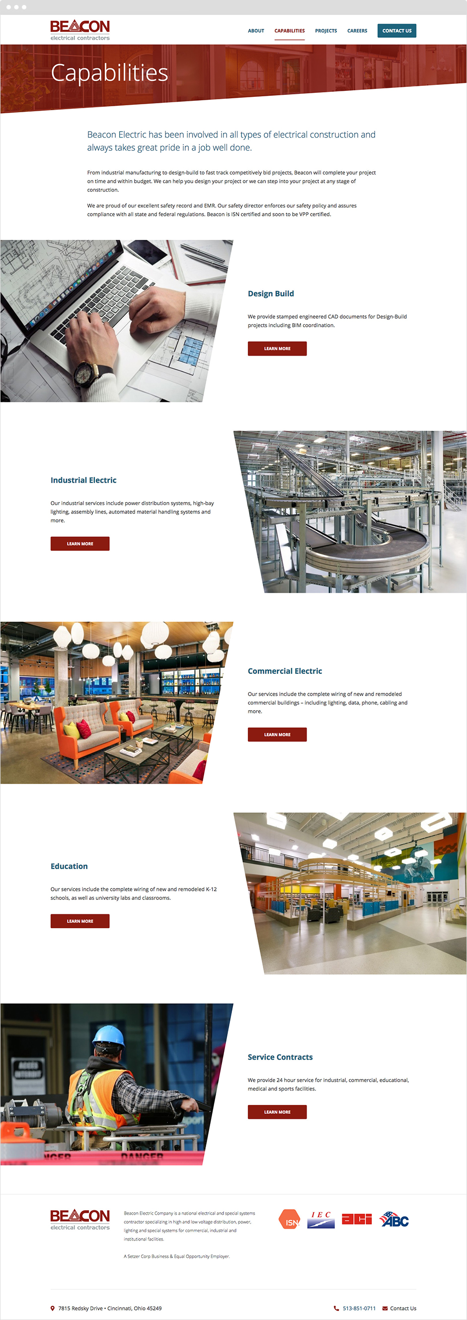 Beacon Electric Responsive ExpressionEngine Website Design