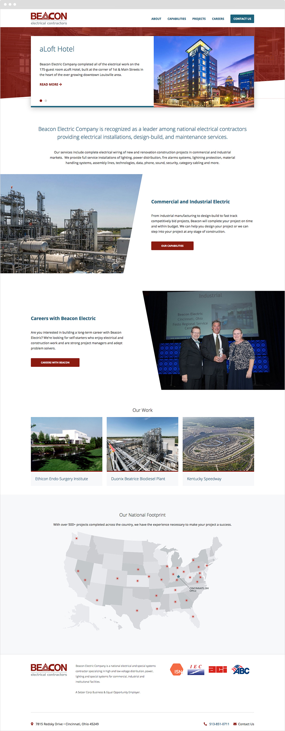 Beacon Electric Responsive ExpressionEngine Website Design