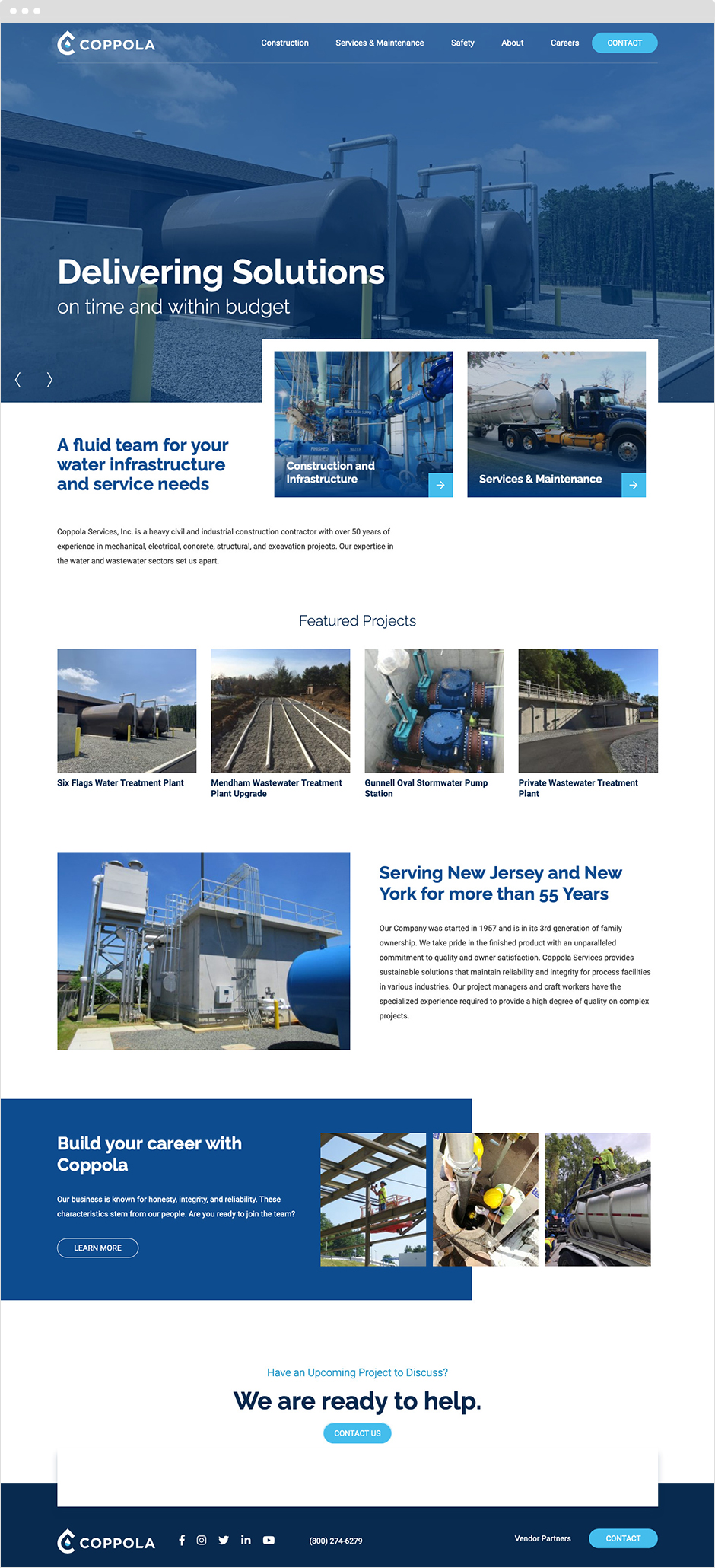 Coppola Homepage Design