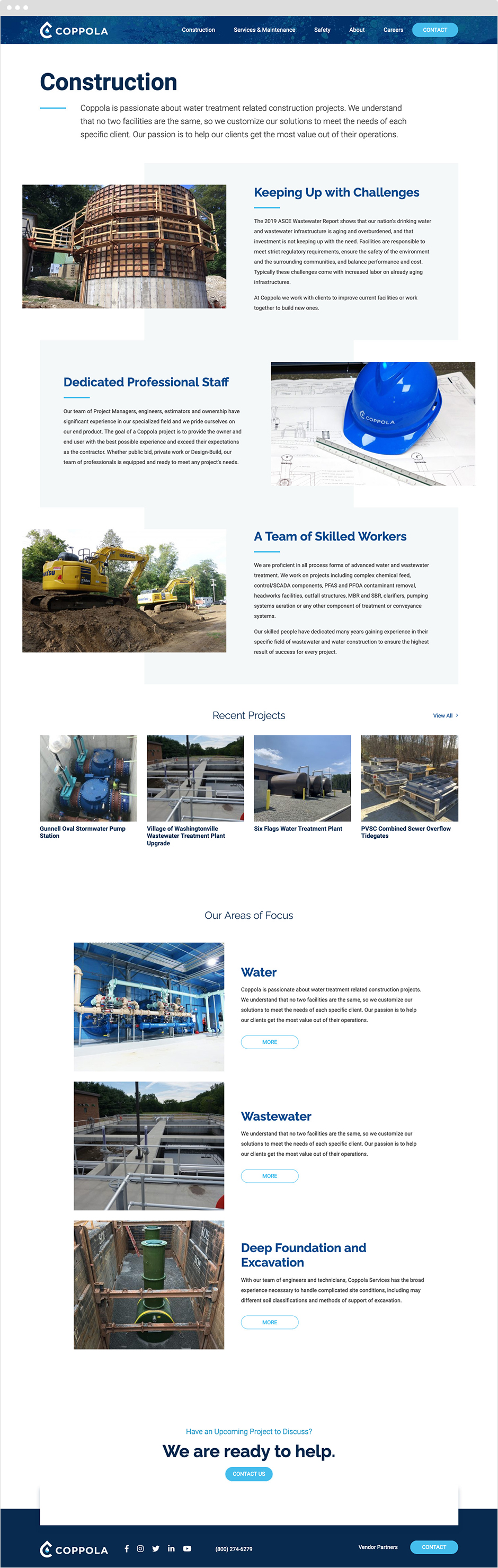 Coppola Landing Page Design