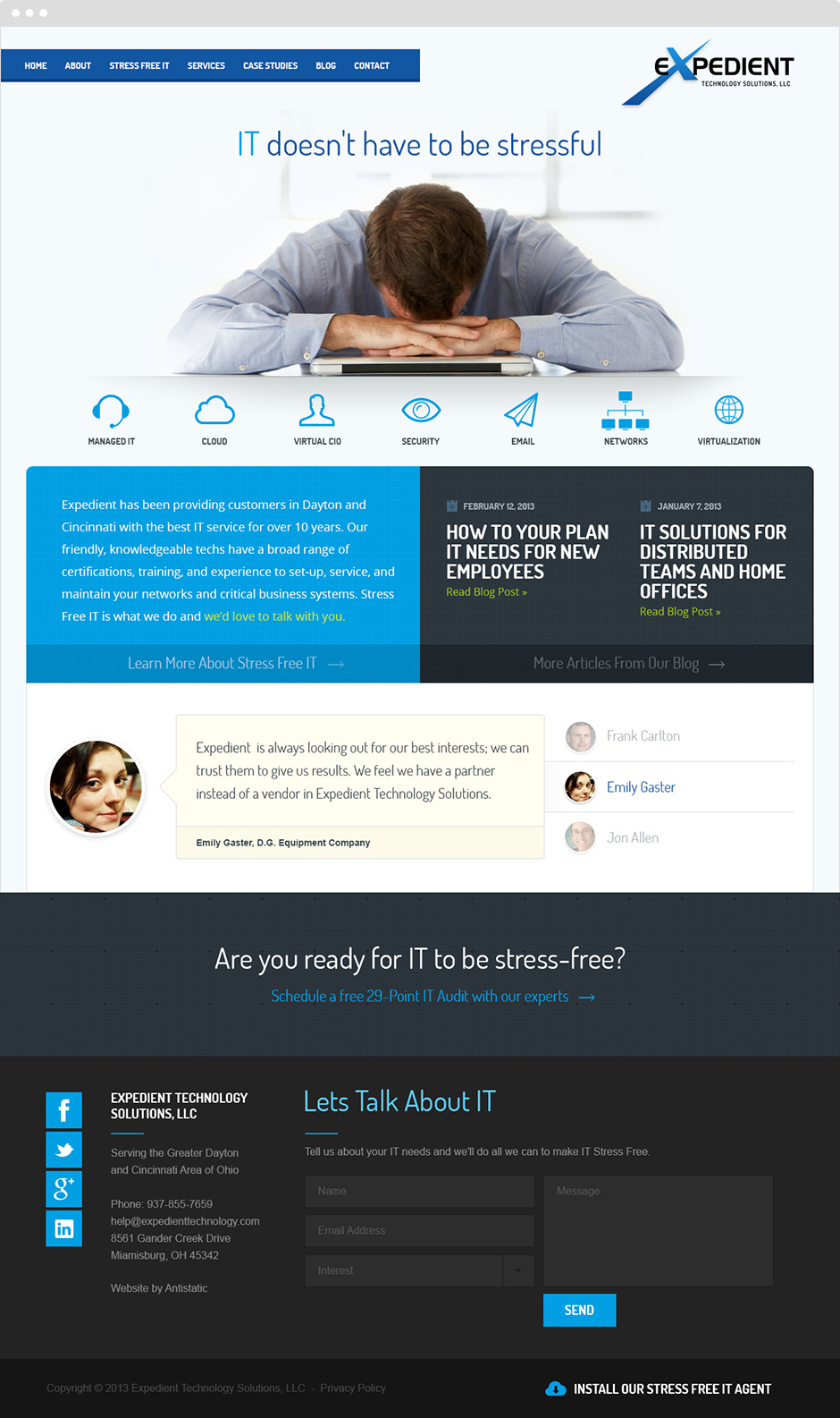 Expedient Technology Responsive ExpressionEngine Website Design