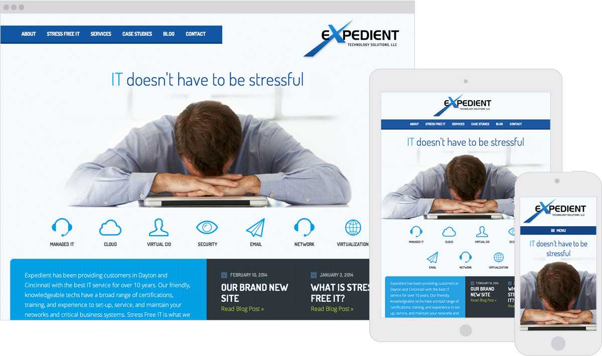 Expedient Technology Responsive ExpressionEngine Website Design