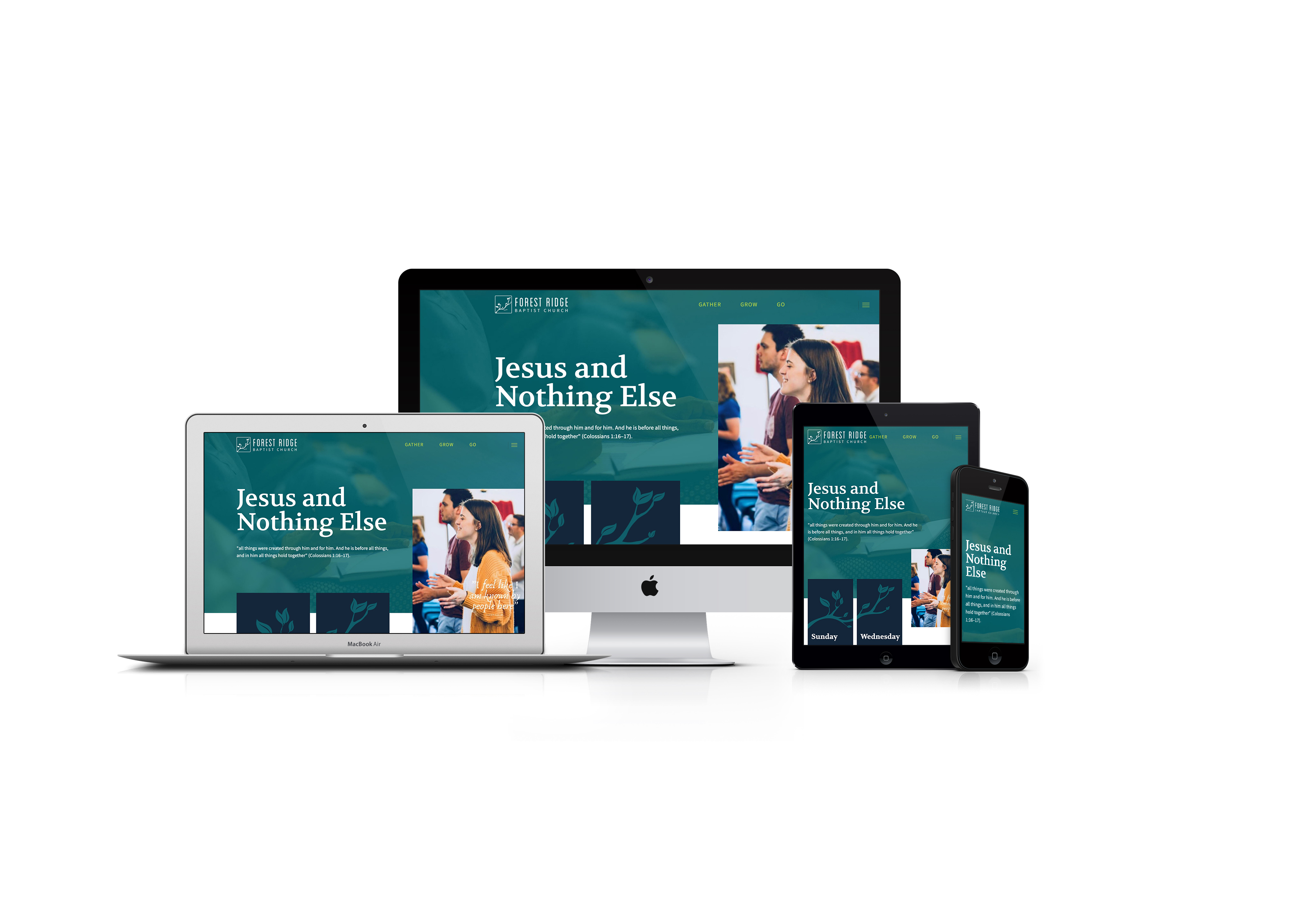 Forest Ridge Baptist Church responsive Craft CMS Website design