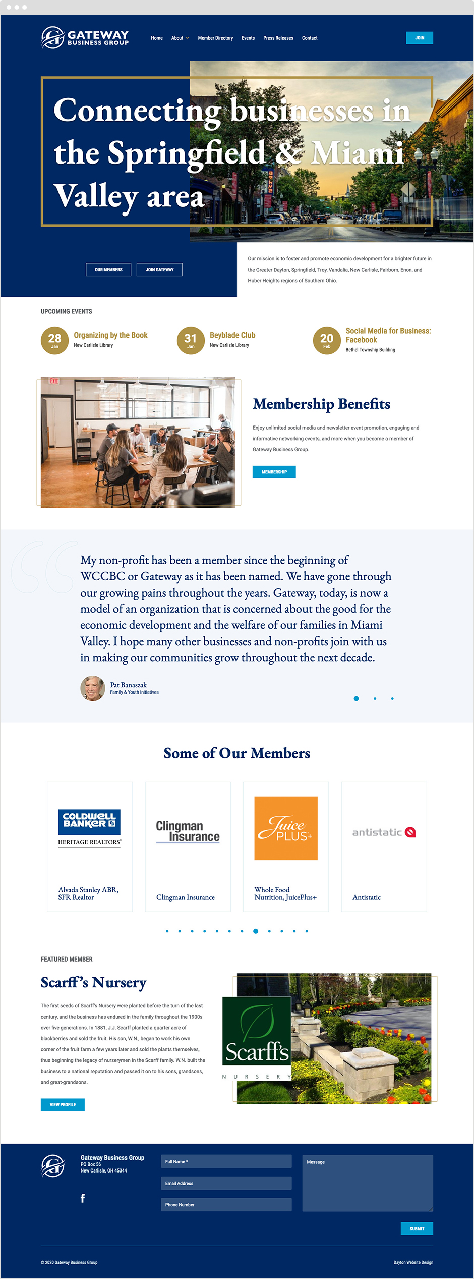 Gateway Business Group Responsive Craft CMS Website Design