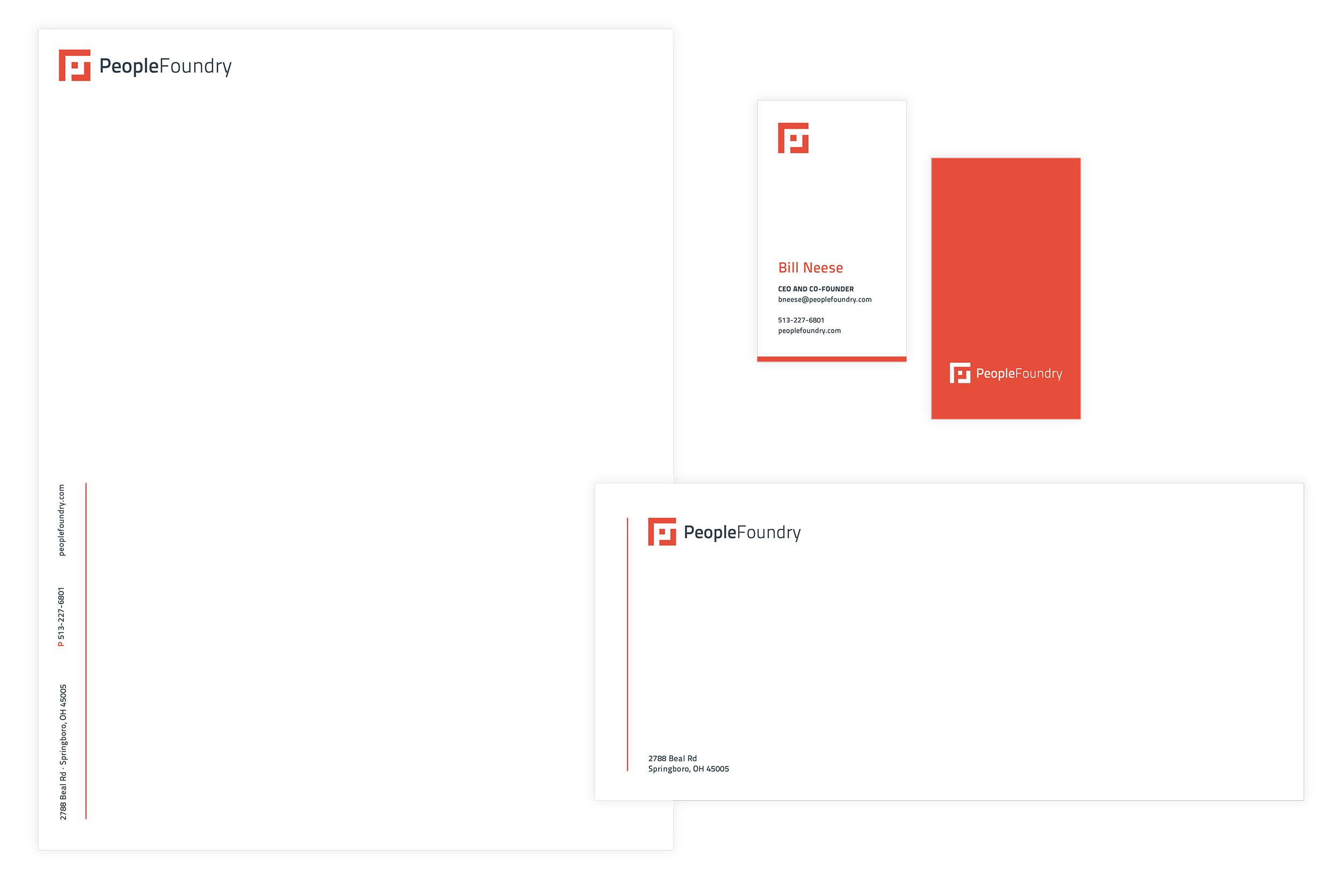 People Foundry Stationery System Branding Collateral