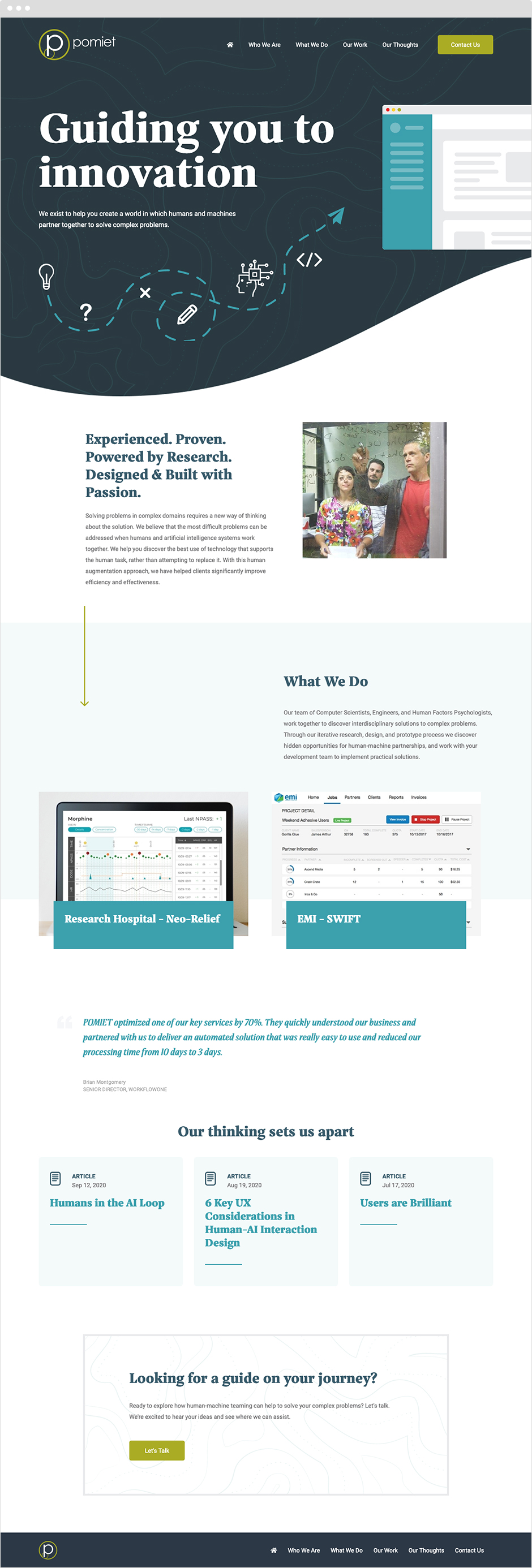 Pomiet software development website design