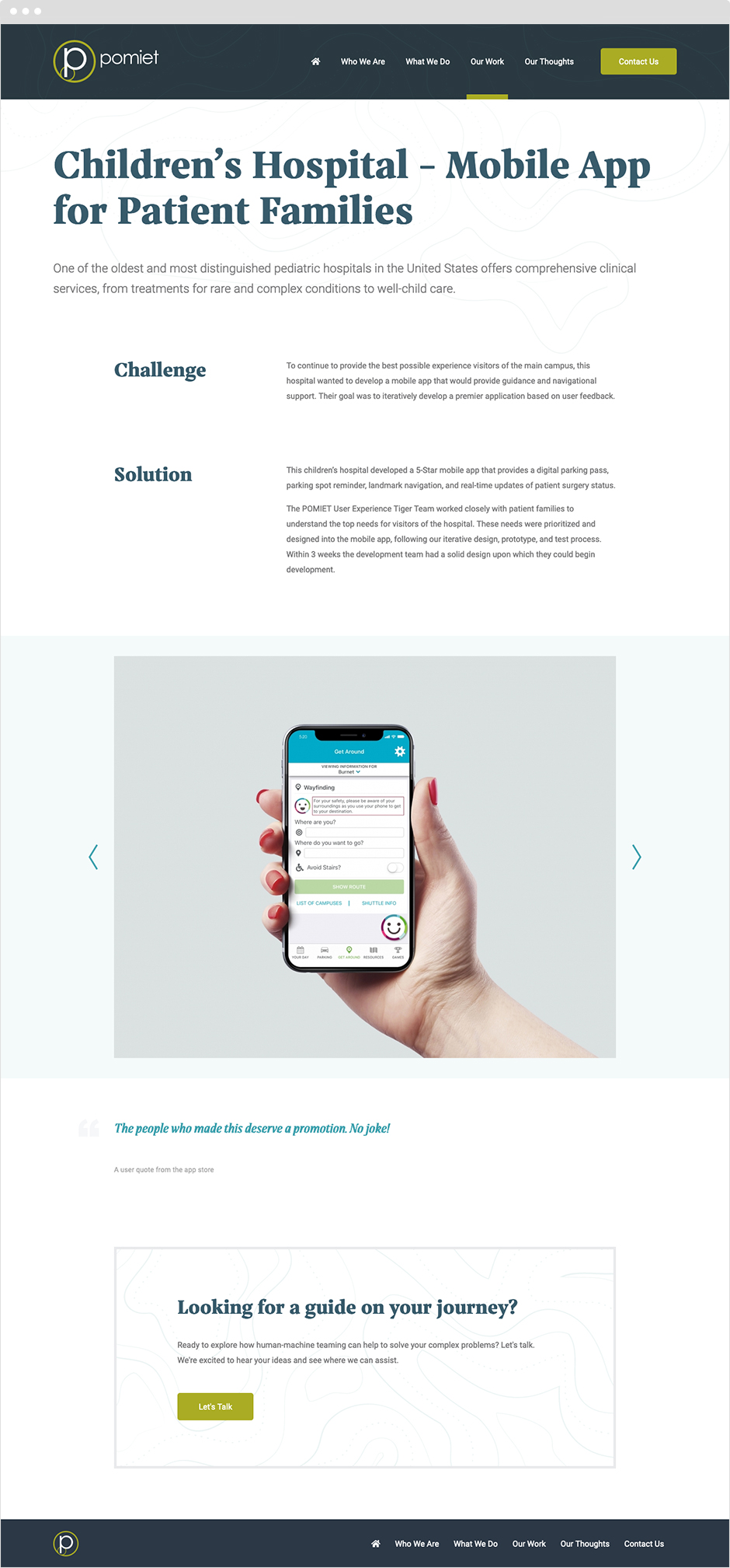 Pomiet Project Detail page