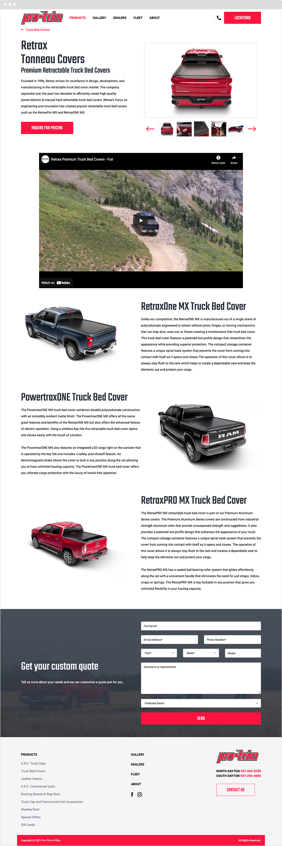 ProTrim Responsive Website Design