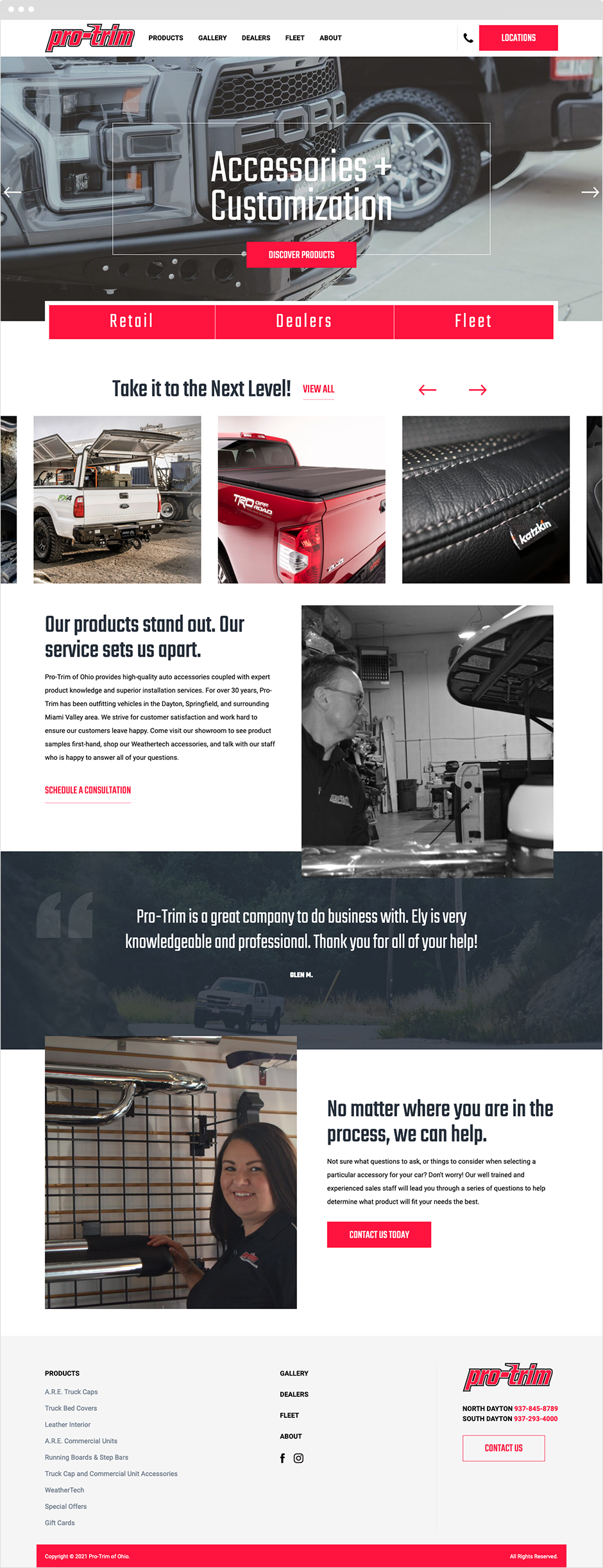 ProTrim Responsive Website Design
