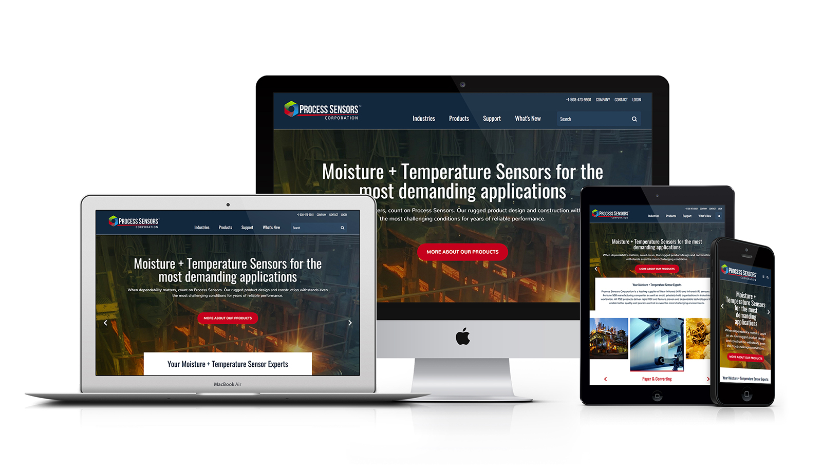 Process Sensors Corporation Responsive Website Design