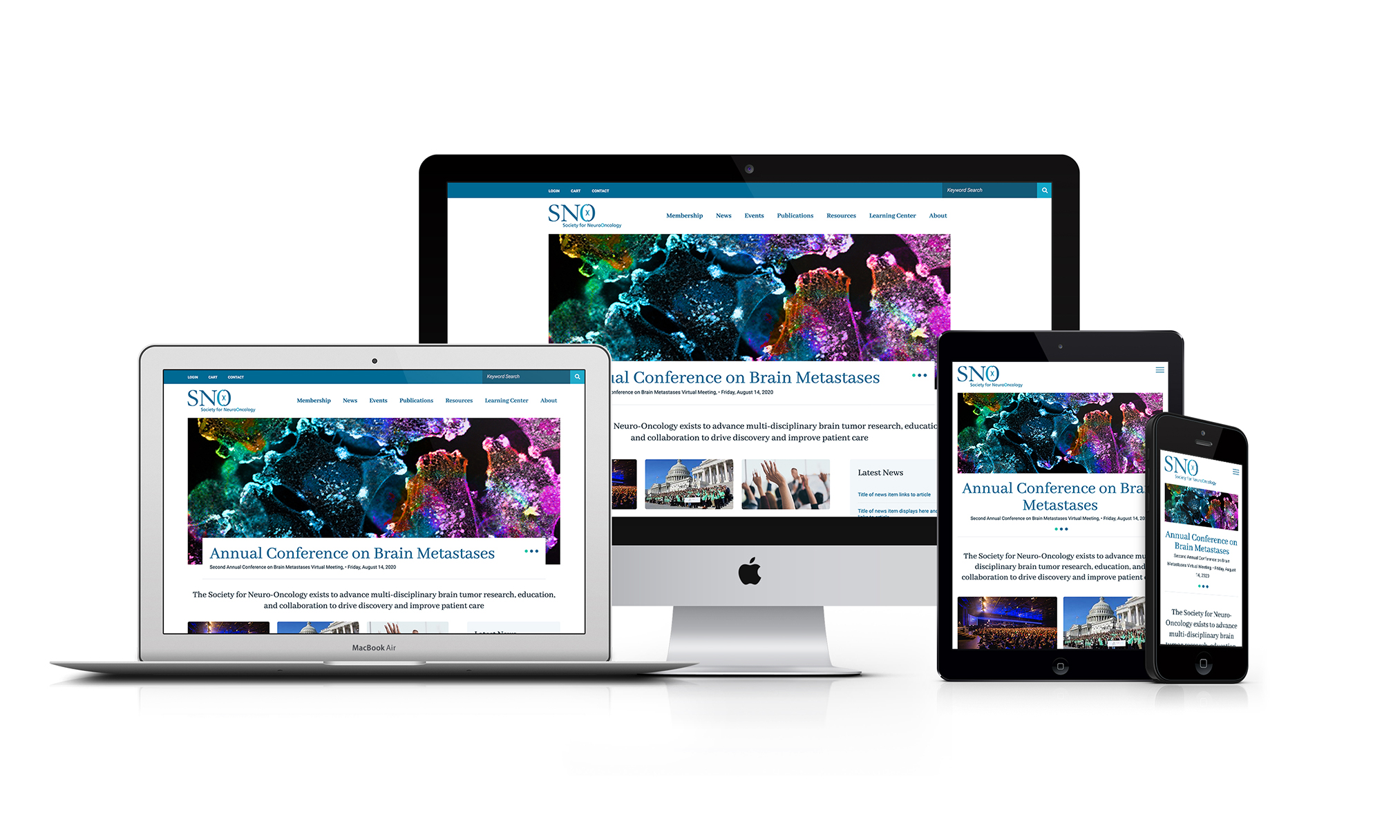 User Interface design concepts for Society for Neuro-Oncology