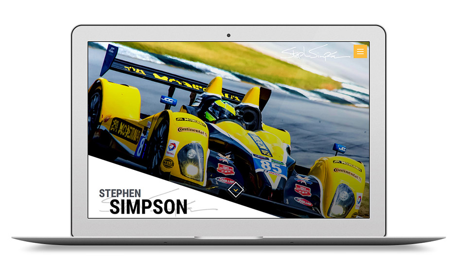 Responsive ExpressionEngine Web Design for Racing Driver Stephen Simpson