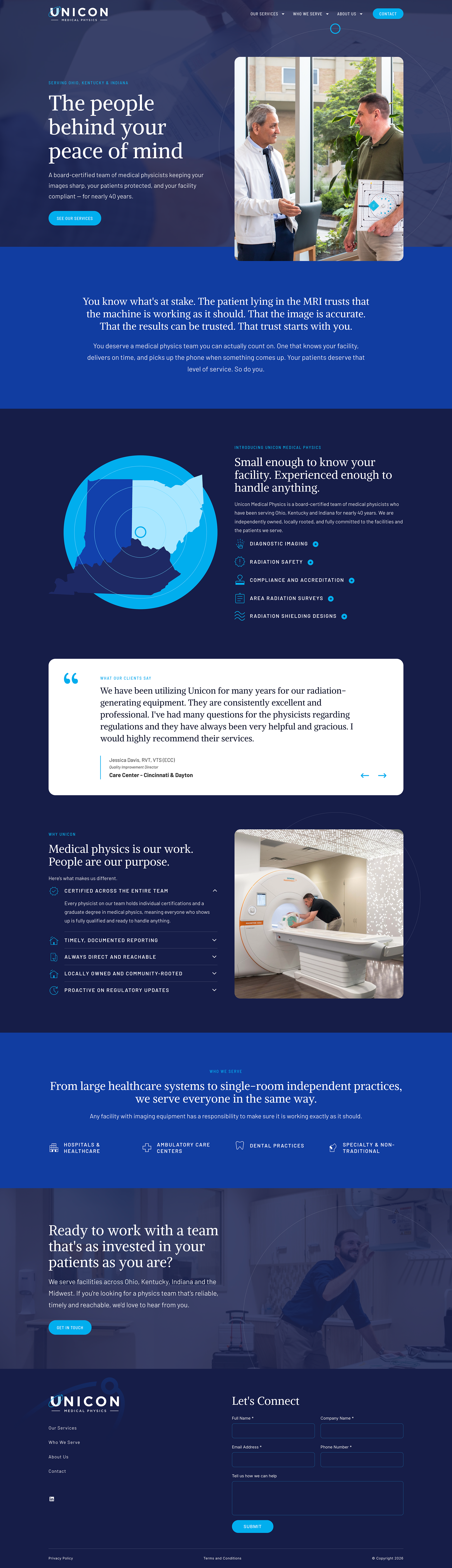 Unicon Custom Website Design built on Craft CMS Content Management System