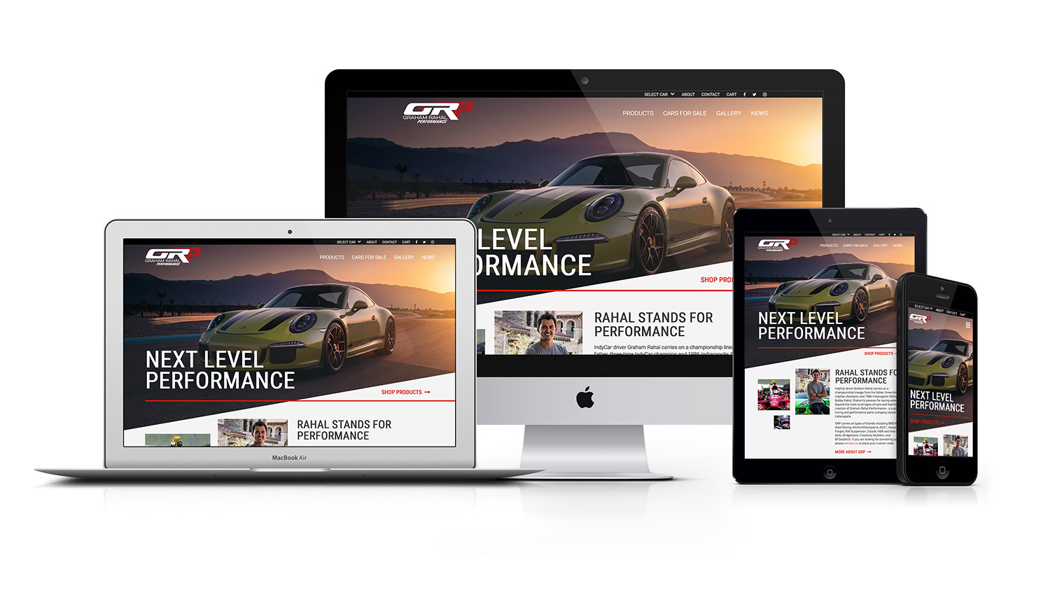 Graham Rahal Performance Responsive Web Design