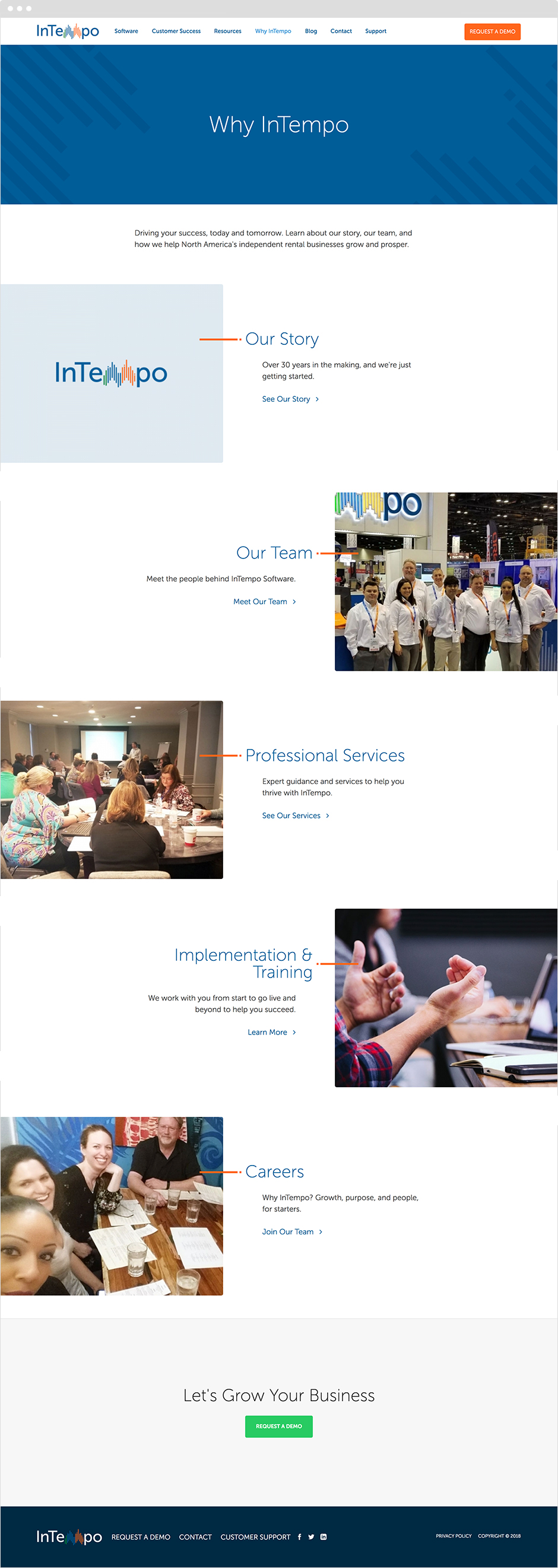 InTempo Software Responsive ExpressionEngine Website Design